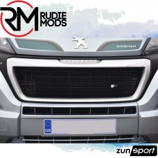 Zunsport Front Grille Set compatible with Peugeot Boxer 3rd Gen Facelift -  (2014 - ) in Black